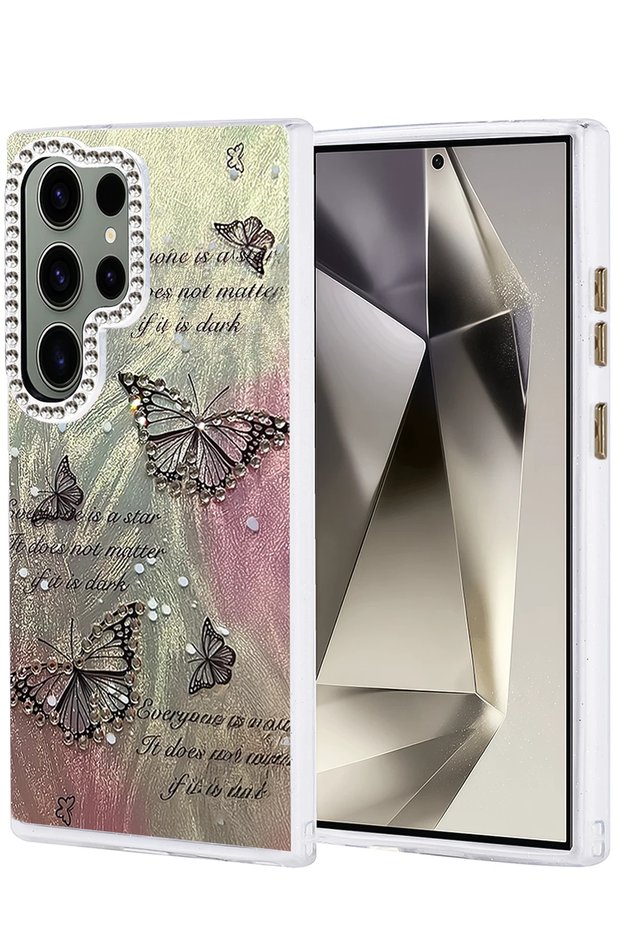 Aconcept Galaxy S24 Ultra Case Blade Mirror Pattern Cover - (103850) Pattern 6
