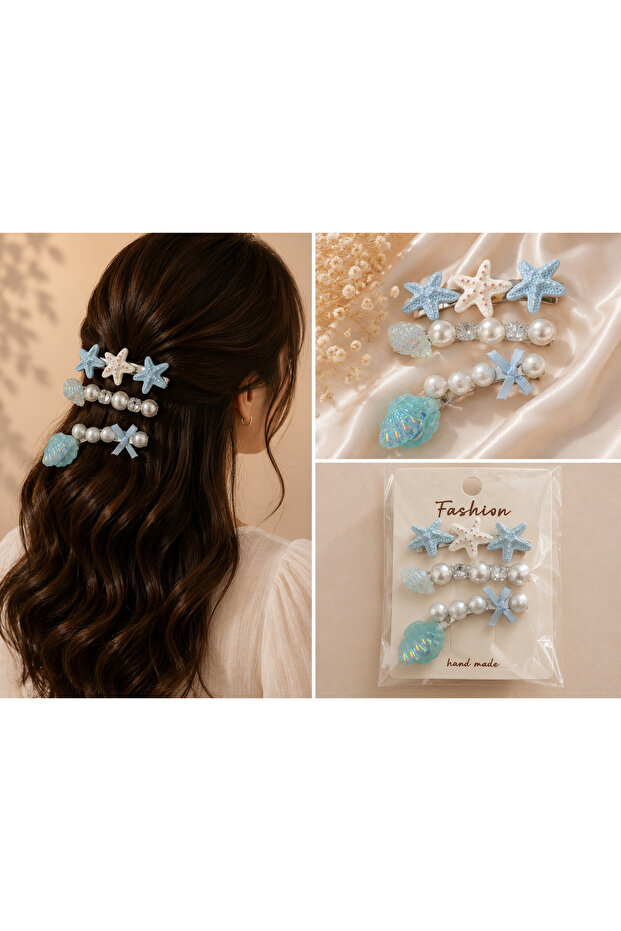 Sea Themed 3-Piece Snap Buckle Set