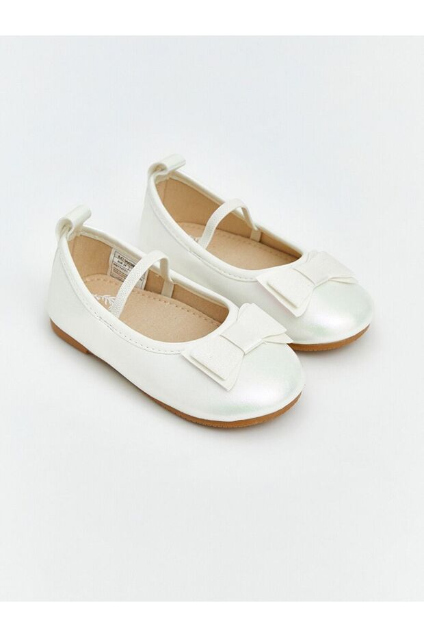 Lcw Steps Beige Leather Look Girls' Ballerinas