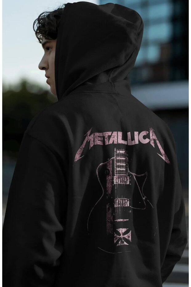 Metallica Rock Metal Music Band Back Printed Unisex Oversize Premium Hoodie
