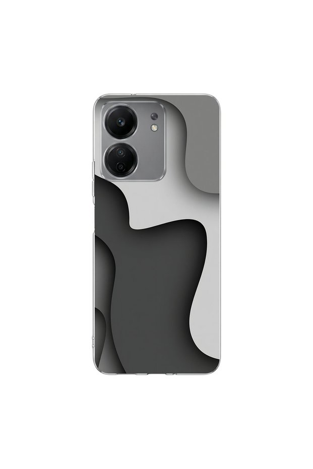 Poco C65 Compatible Wallpaper 2 Design Transparent Case