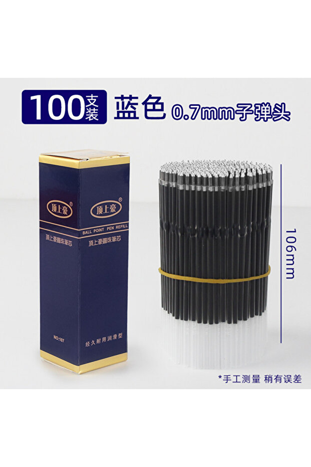 Blue 100pcs 100pcs Ballpoint Pen Refill Cheap Ball Pens Lead Smooth Writing Wholesale Lot New 0.7mm