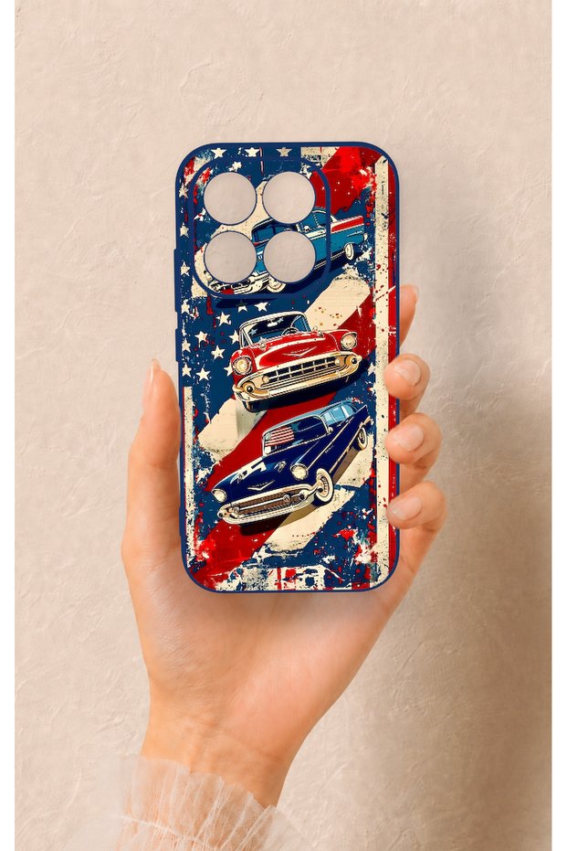 Xiaomi Mi 17 5g Compatible American Chevrolet Patterned Silicone Case
