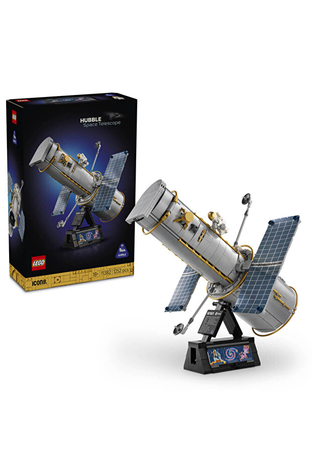 Icons Hubble Space Telescope 11382 - Space-Themed Decorative Model Building Kit for Adults (12