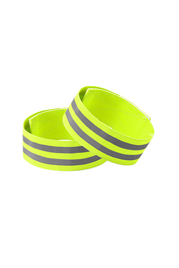 5CM Fluorescentgreen Reflective Bands For Wrist Arm Ankle Leg High Visibility Reflect Straps For Nig