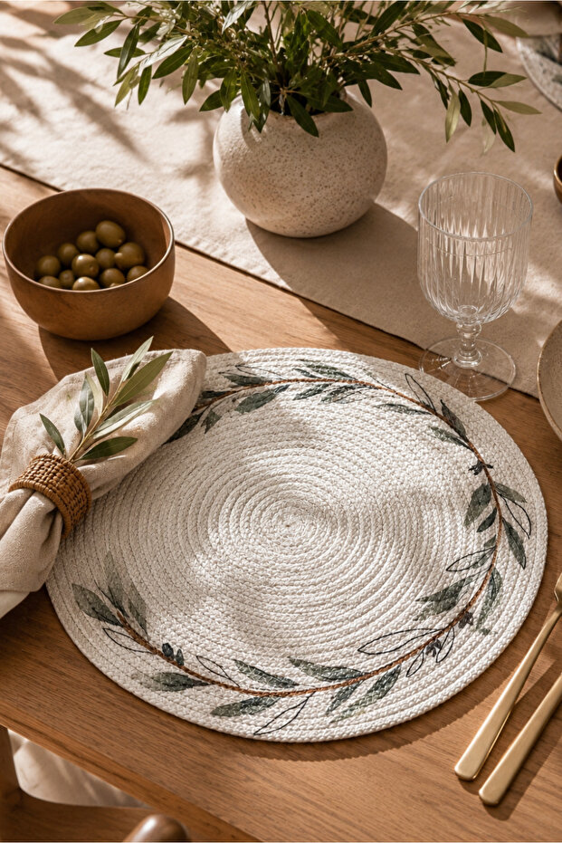 2 Pieces White Color Handmade Digital Printed Plate, American Style 34cm