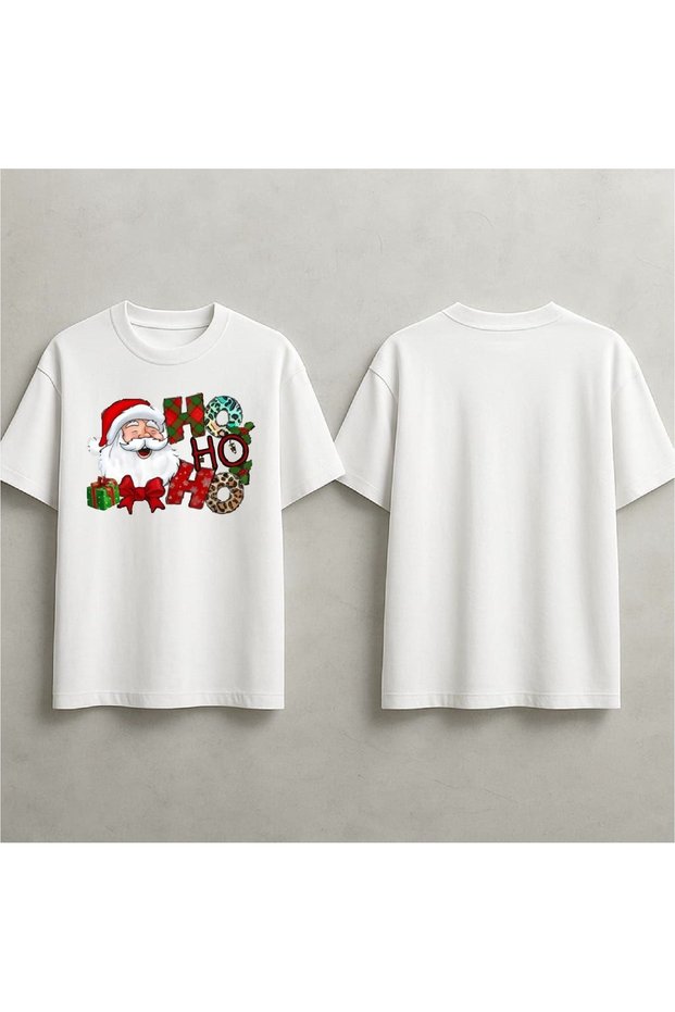 Santa Claus Printed Oversized T-Shirt
