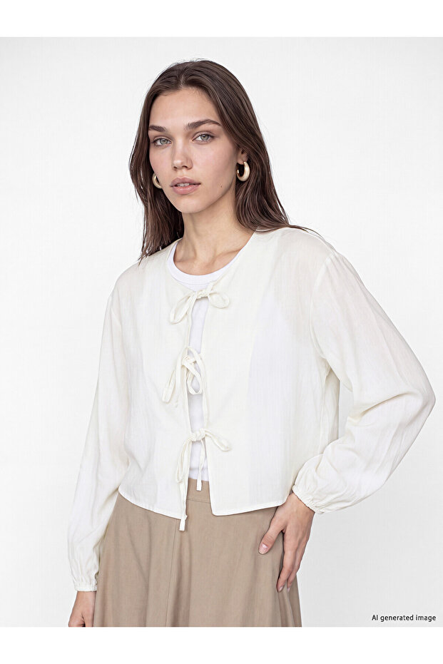 Nevavm Detailed Binding with a Difference 100% Cotton Blouse