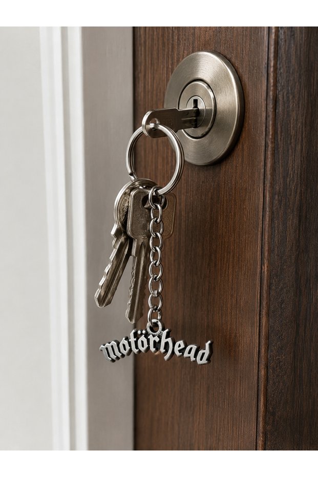 Motörhead Logo Metal Keychain Rock Music Enthusiasts Gift