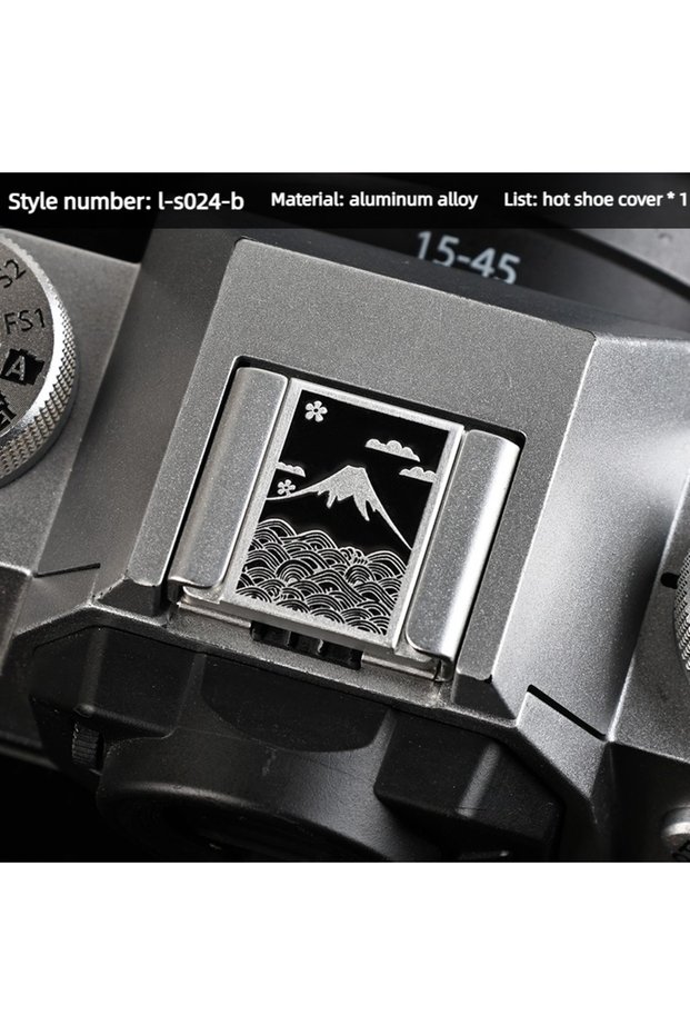 L-S024-B Metal Camera Hot Shoe Cover Protective Cover Shutter Button For Fujifilm XS10 XM5 XE4 XT5 X