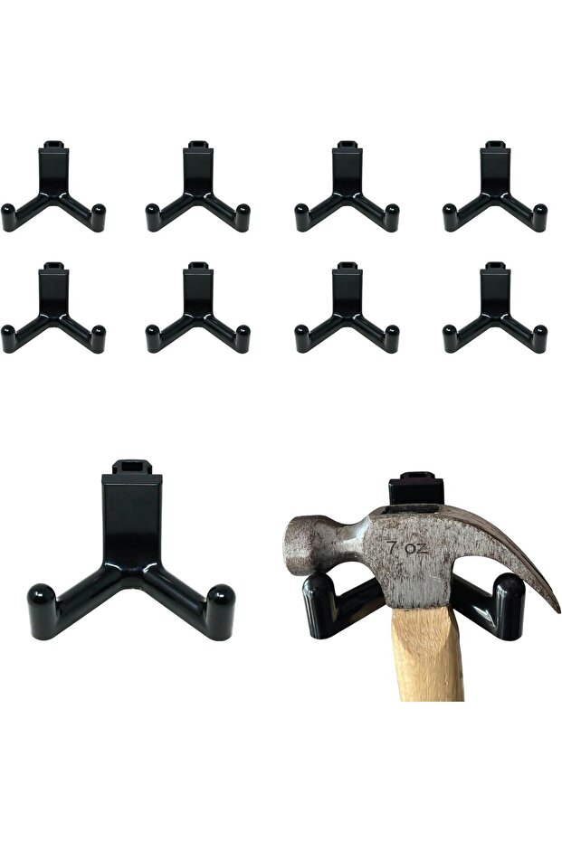 Tool hooks for vertical wall panels (10-pack)