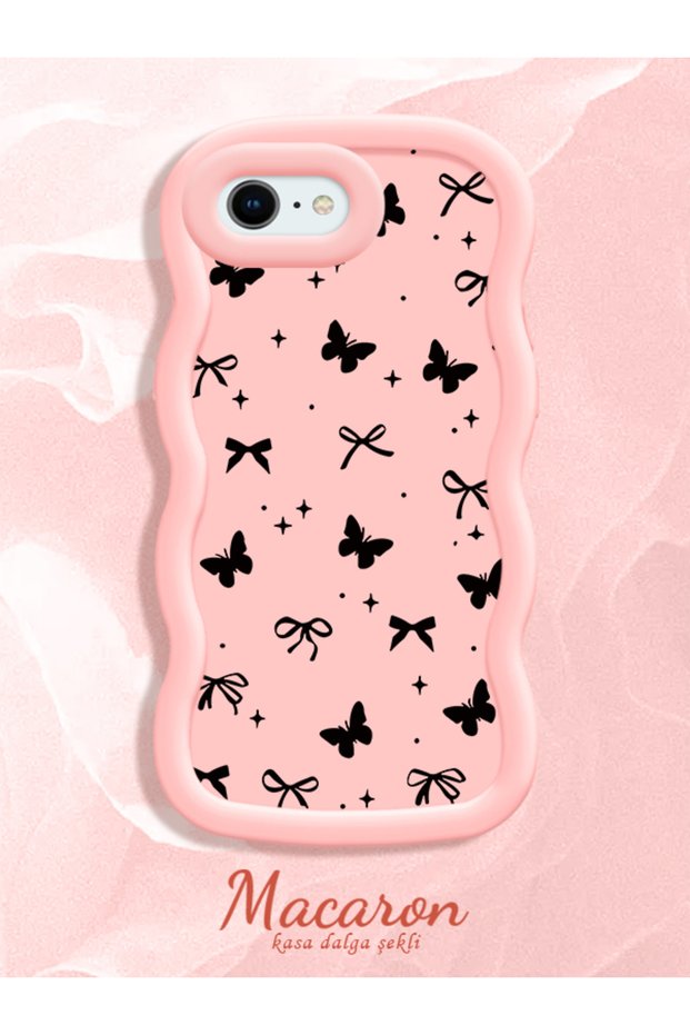iPhone 7/8/Se 2020 2022 Compatible Slim Butterfly Bow Printed Soft Structure Daily Use Case