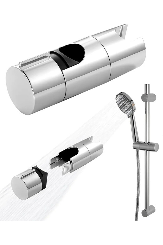 Shower head bracket, adjustable shower head bracket, no-drill shower bracket (suitable for shower rods)