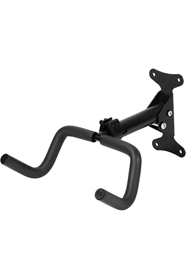 Bicycle wall mount - Adjustable distance foldable bicycle storage rack - Suitable for mountain bikes, road bikes, and e-bikes - Space-saving black