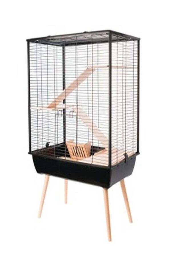 NEO COSY LARGE RODENT CAGE - BLACK