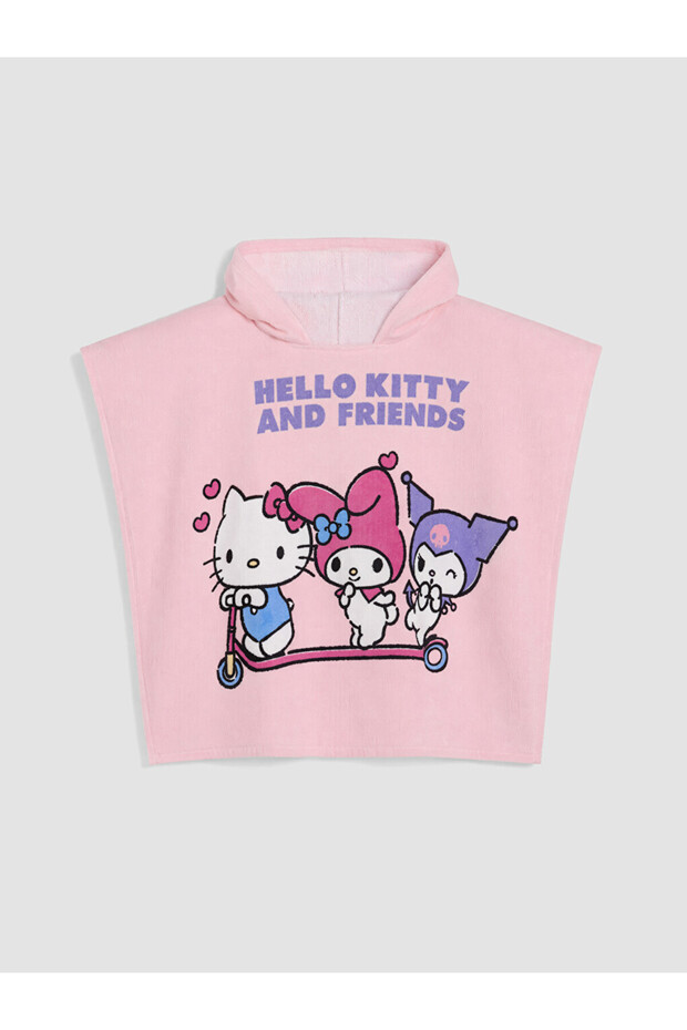 Esvab • Modern & Distinctive Cute Heroine Figured Girls' Poncho Towel