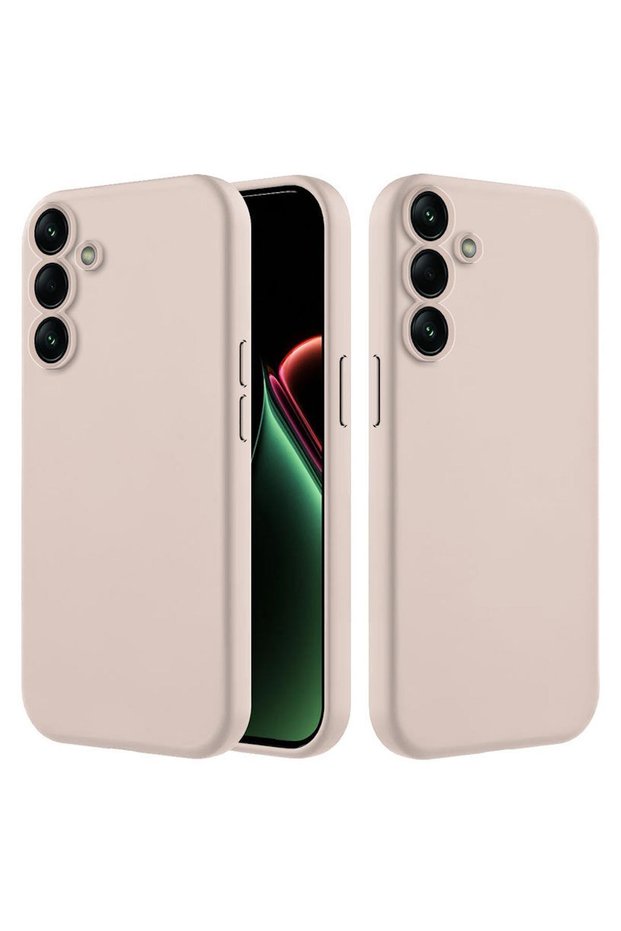 Samsung Galaxy A25 5g Compatible Case with Velvet Inside and Erasable Launching Silicone Case Beige