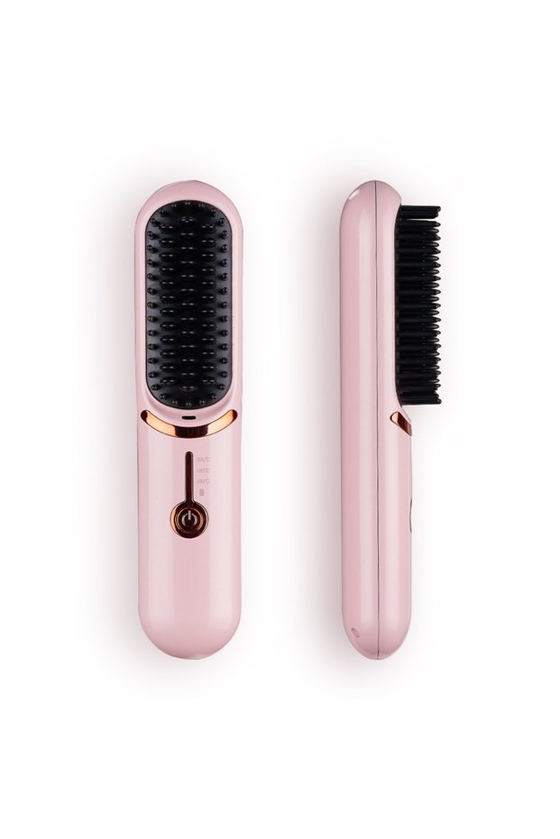 Mini cordless hair straightener, portable hair straightener, weighing only 230 grams, lightweight and easy to carry, USB rechargeable, anti -...