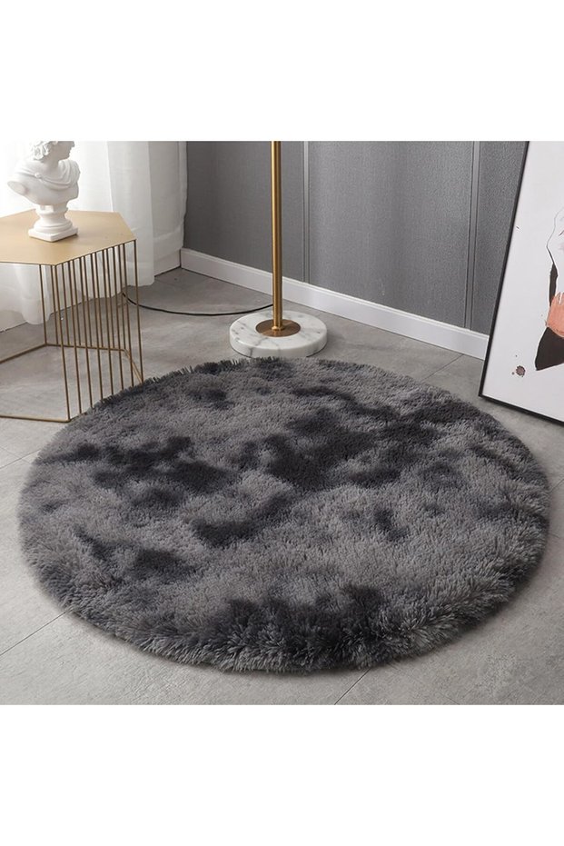 Fluffy rug, washable rug for living room, small rug, mattress, bedroom, high-pile rug, children's room, 60 cm/24 inches)