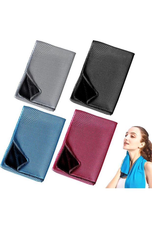 This 4 - quick - drying towels is lightweight and absorbent, for neck use, yoga, outdoor activities, golf, running, hiking, camping, and more.