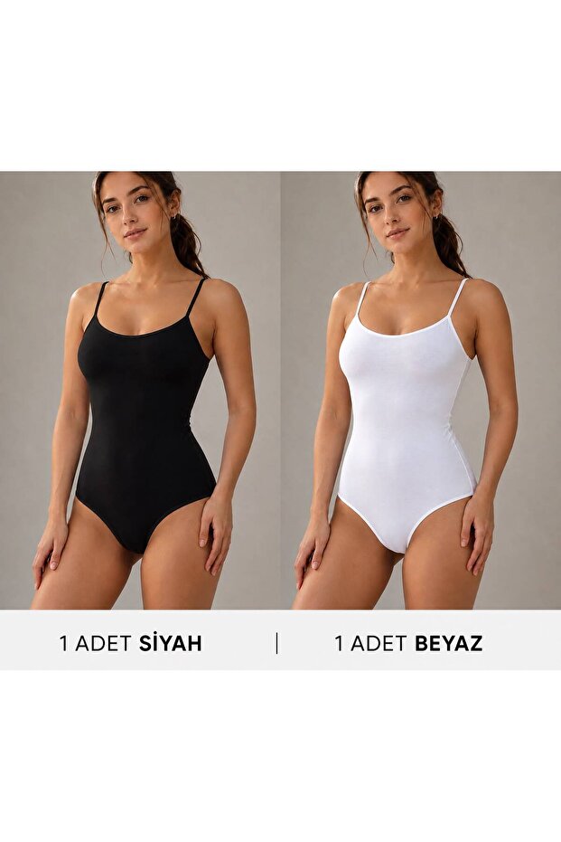 Rope Strap Bodysuit Bady 2-Pack