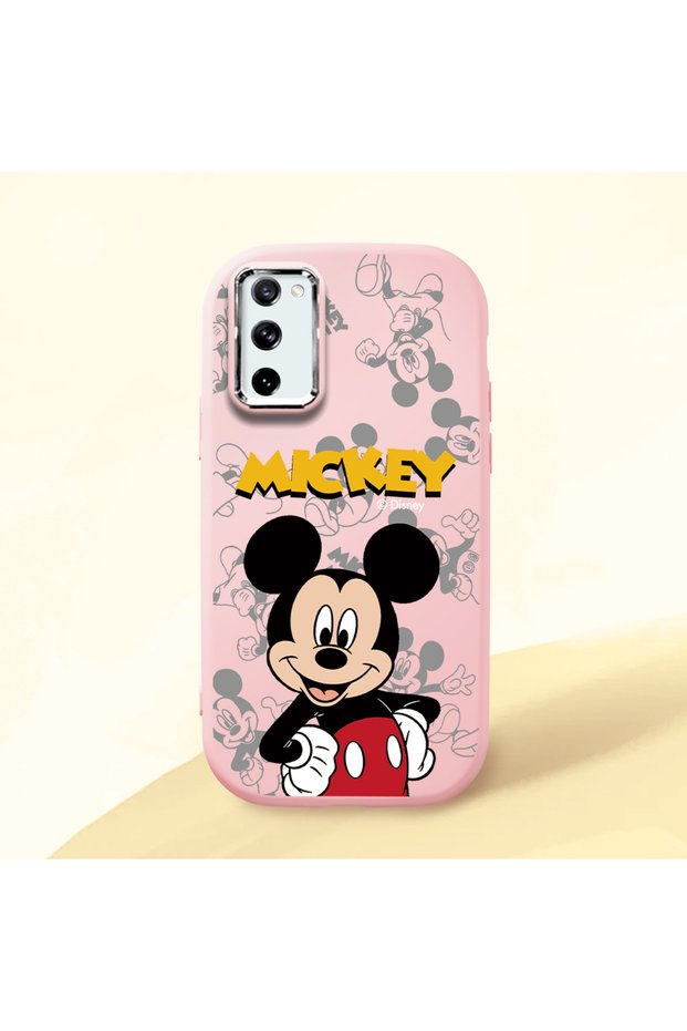 Samsung Galaxy S20 Fe Compatible Case Camera Protector Pink Silicone Couple Phone Case Character Patterned