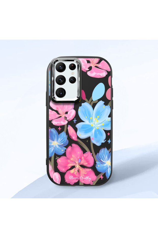 Black Silicone Case Compatible with Samsung Galaxy S22 Ultra with Shock-Absorbing Camera Protections