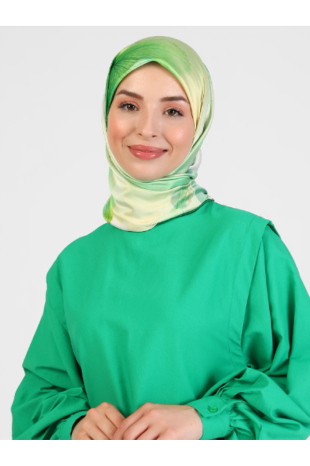 وشاح بنقشة المجرة - أخضر - 2