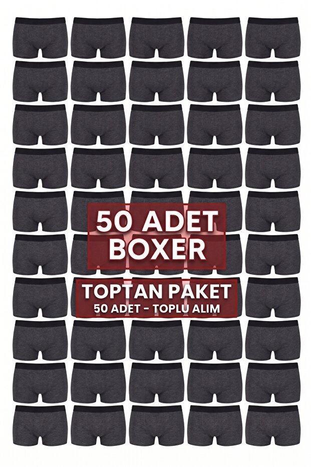 50 Pieces Cotton Lycra Super Economic Men's Boxer Wholesale Purchase Package-S-M