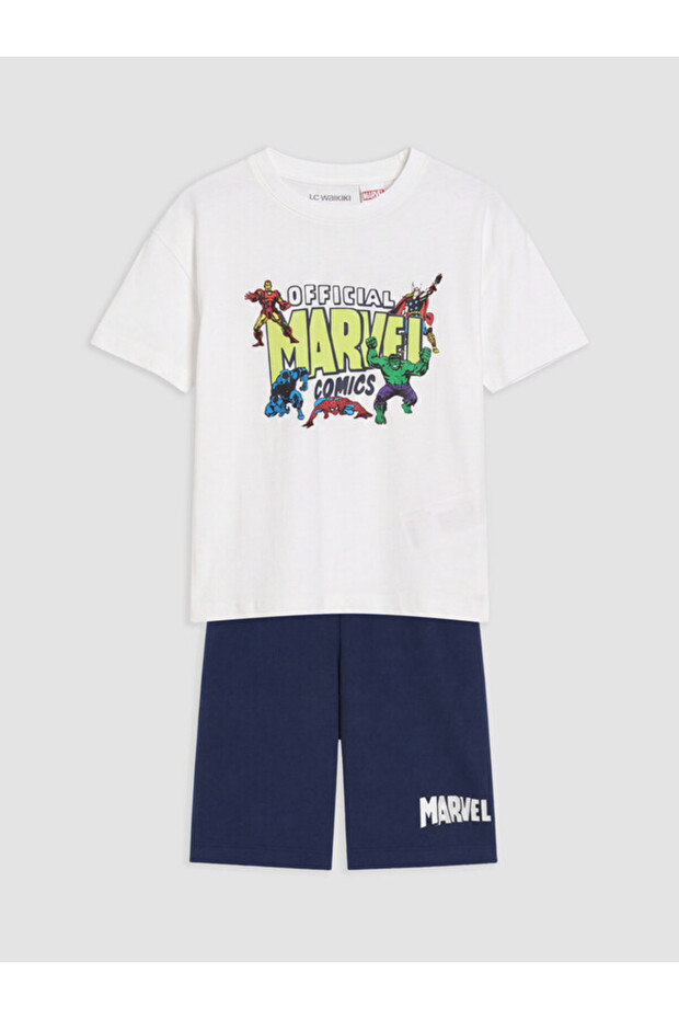 Marvel Printed Boys' Shorts Pajama Set for Style Seekers from Uzg Store