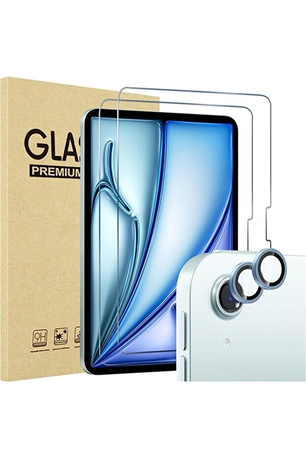 واقي شاشة ProCase (عبوة من قطعتين) لجهاز iPad Air مقاس 13 بوصة M4 2026 / M2 2024 + واقي عدسة الكاميرا (عبوة من قطعتين)