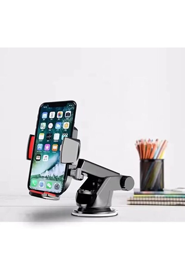 Universal Car Phone Mount with 360° Rotation – Dashboard & Windshield Mobile Holder – Strong Suction