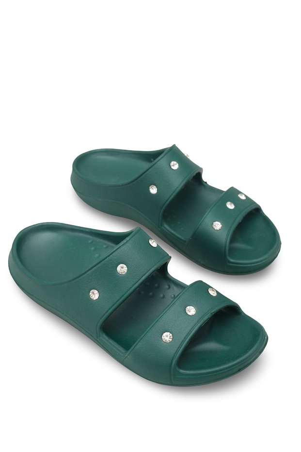 Elara Clara Women's Slippers 001231 Green