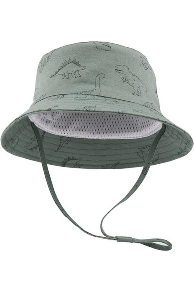 Sun hat for boys and girls - Adjustable cotton fisherman's with UV protection Children's summer (52 cm)