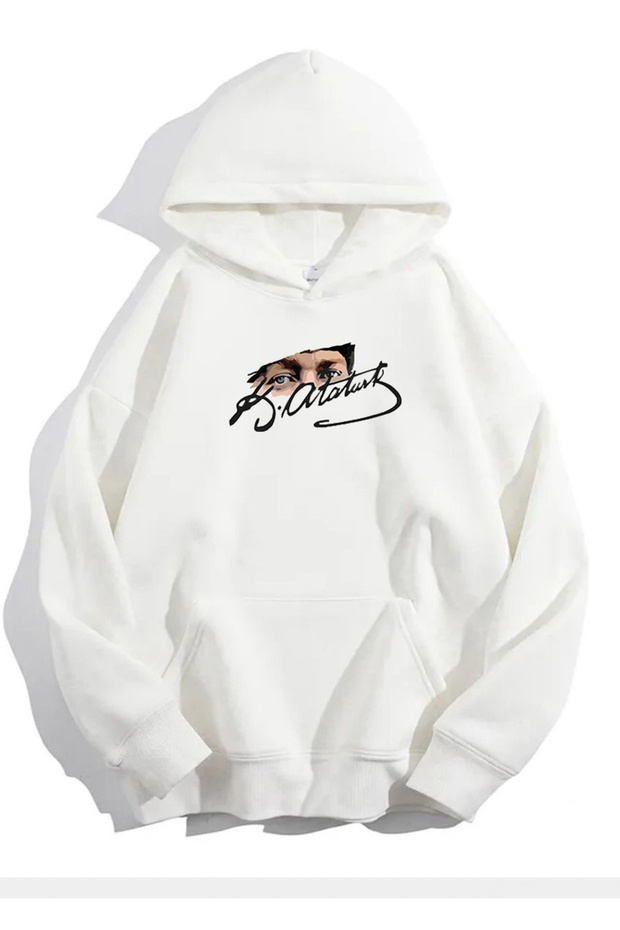 Unisex Ataturk Printed Oversize Hoodie
