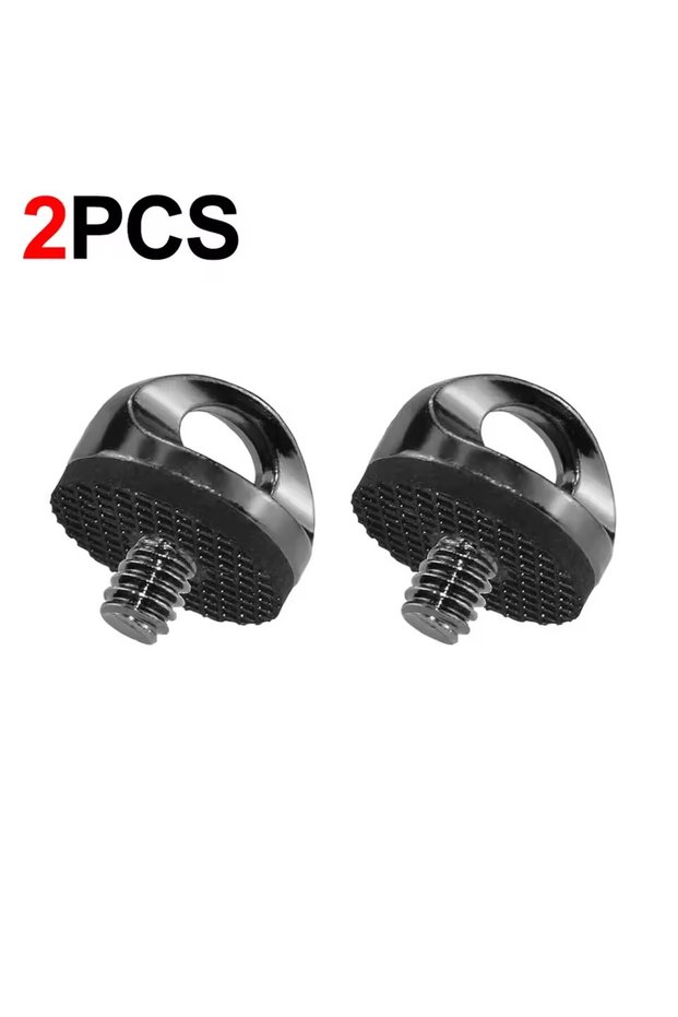 2PCS Universal 1/4" Camera Screw with Rubber Washer Aluminum Alloy Thread Camera Fixing Screw for Qu