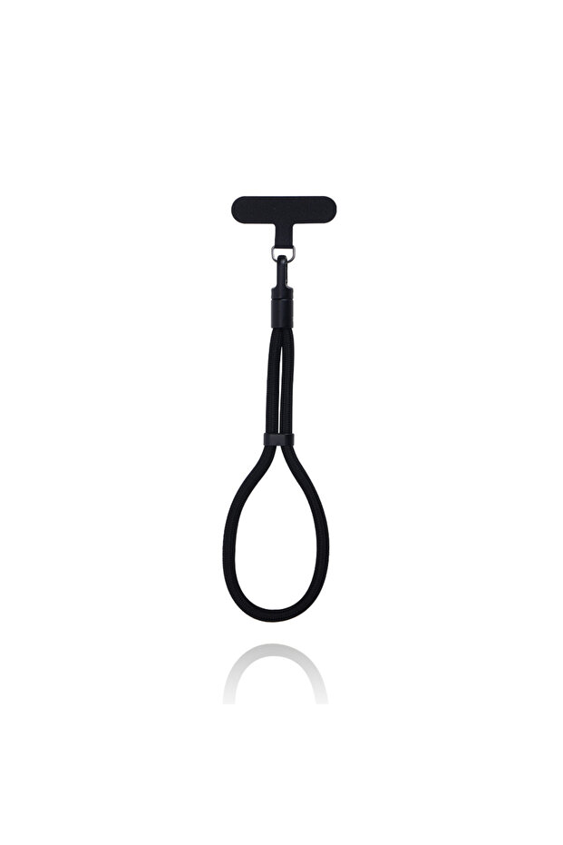 Other Black Universal Adjustable Mobile Phone Lanyard Short Wrist Strap with Self-locking Anti-drop