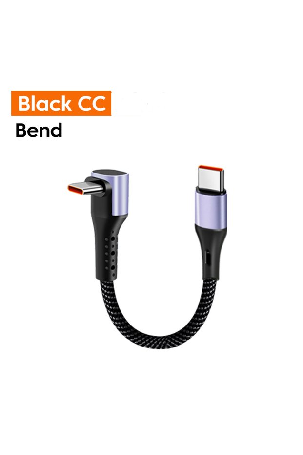 0.3m Bend C-C 66W 0.15M/0.3M Short Cable Type C Fast Charging Cable For iPhone 15 16 Powe...
