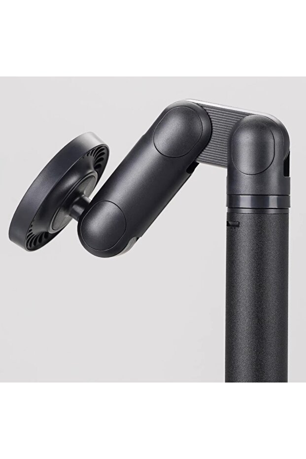 BLACK 5-Axis Magnetic Phone & Tablet Stand 360° Horizontal Rotation Secure Adhesion Portable Office