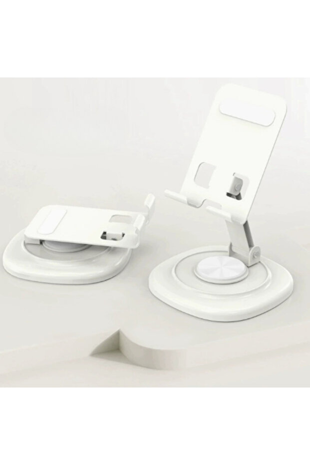 WHITE 1-Pack 360° Rotatable Foldable Phone Stand, Stable Non-Slip Portable Holder for Office Use
