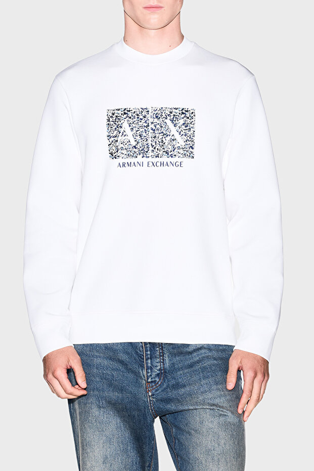 Cotton Blend Regular Fit Crew Neck Sweat Men's Sweat Xm002888 Af10818 U0009