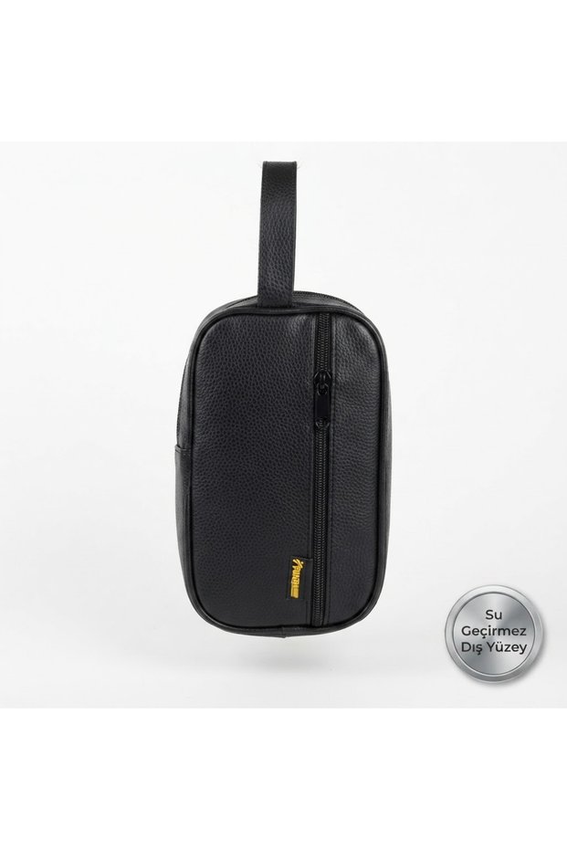 Men's Handbag Clutch Organizer Zippered Black Daily Use Handbag