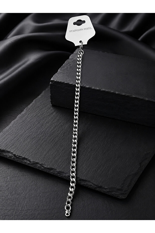 Steel Chain Model Bracelet (22cm 6mm)