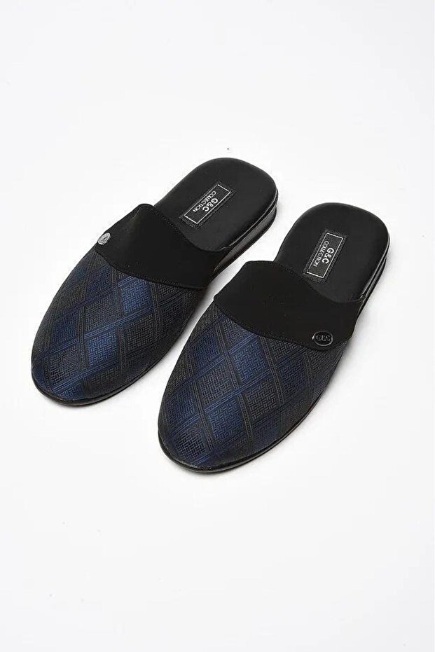 Premium Men's House Slippers, Patterned, Stylish Design, Comfortable, Casual, Boxed Slippers