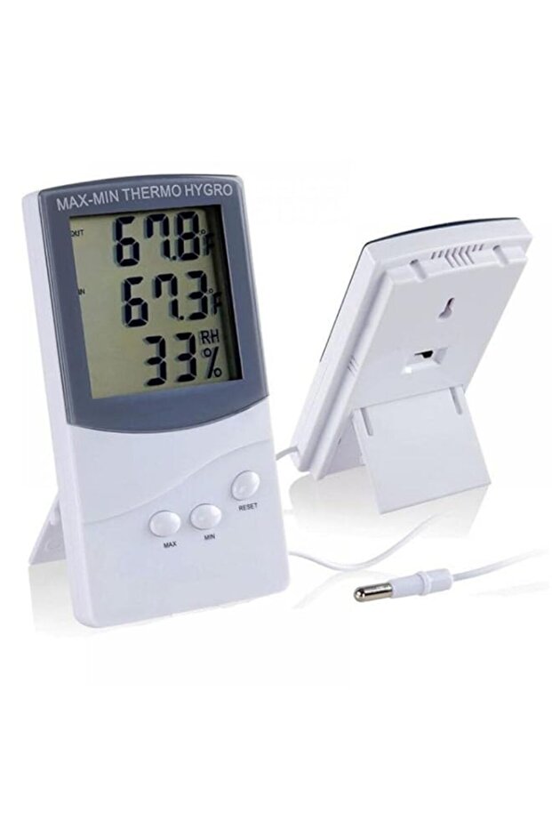 SKEIDO TA318 Indoor Outdoor Digital Thermometer Hygrometer Humidity Meter with LCD Display Temperature