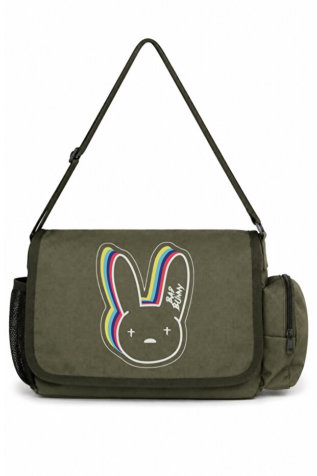 Bad Bunny Rapper Singer Printed Unisex School, Sports, Office Multi-Purpose Messenger Bag