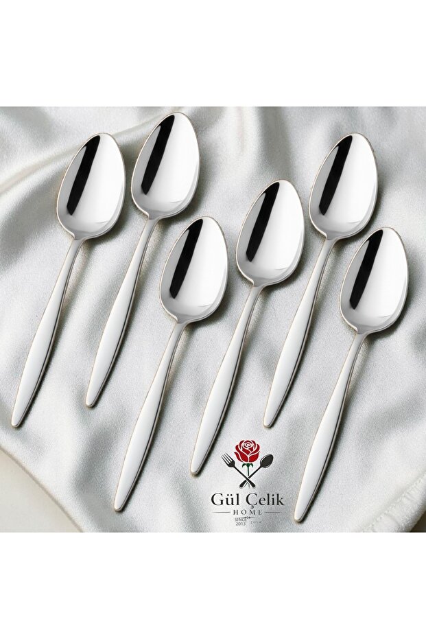 12 Pieces of Tablespoon Spoons – Pointed Model | 18/0 Stainless Steel
