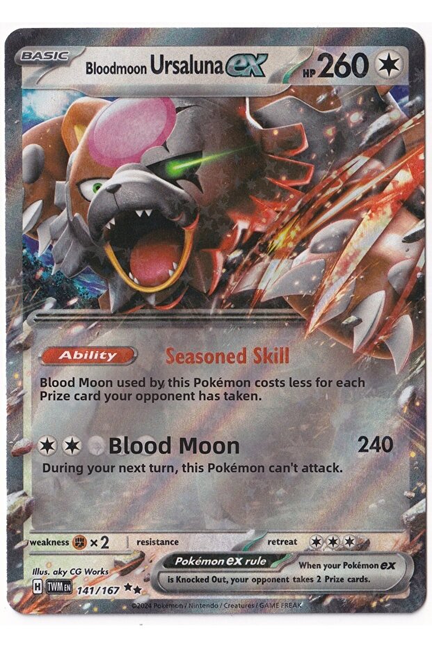 Bloodmoon Ursaluna Ex # 141 - Twilight Masquerade - Card (Mint)