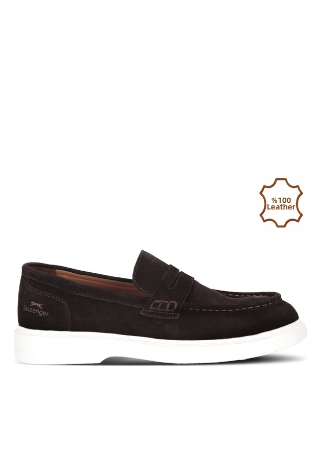 York I Men's Leather Brown Suede Comfort