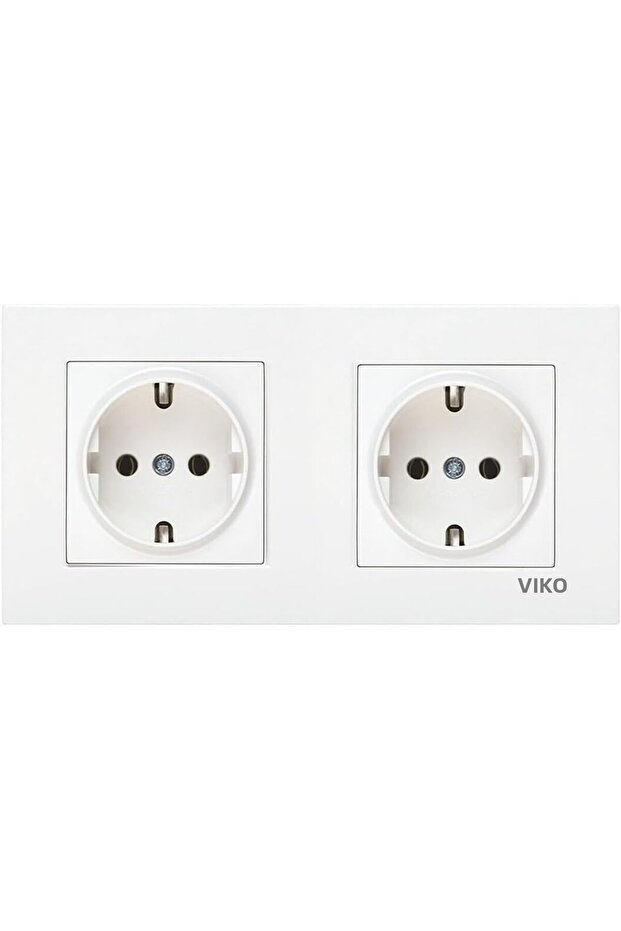 Karre Beyaz 2 Grounded Sockets 1 Double Frame